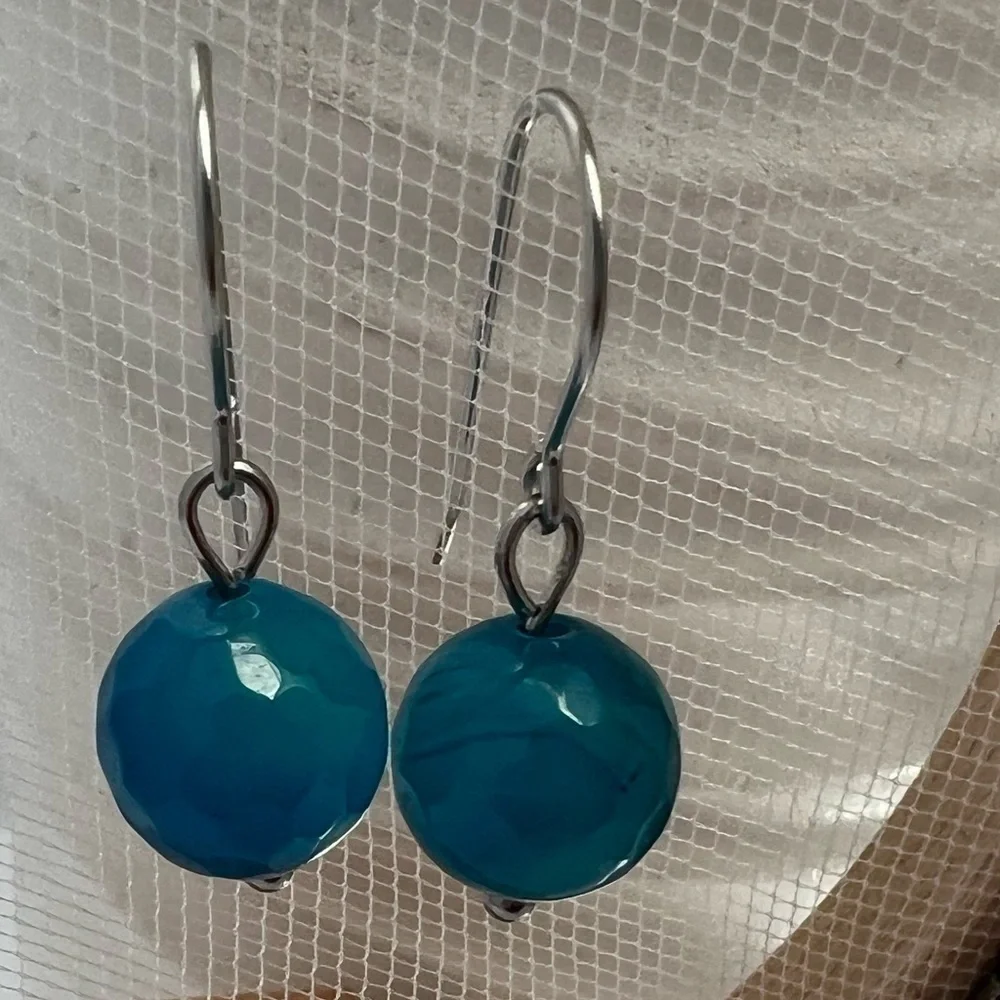 Hand Crafted blue agate